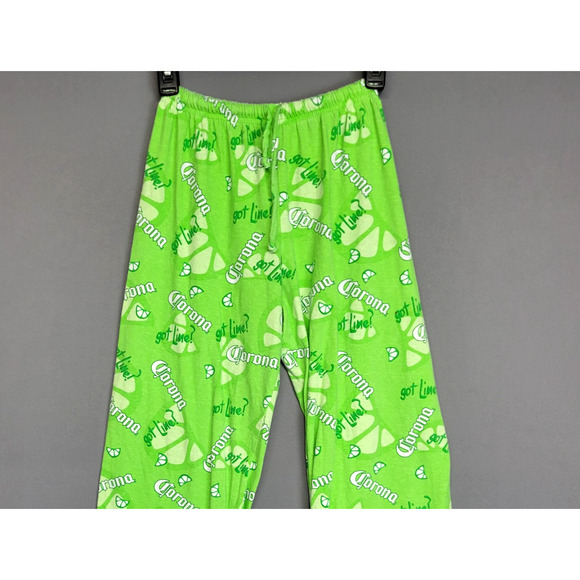 Corona Pajama Pants Mens Small Green Got Lime Lounge Sleepwear So Fly Made USA - Picture 2 of 11